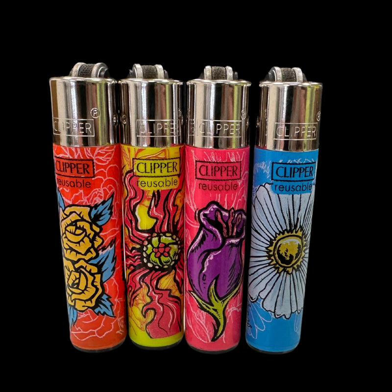 Micro Clipper Mini Fleurs - Lot de 4