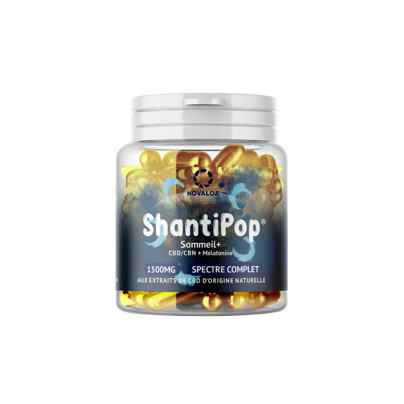 Gélules CBD/CBN Sommeil + Mélatonine et Ylang Ylang