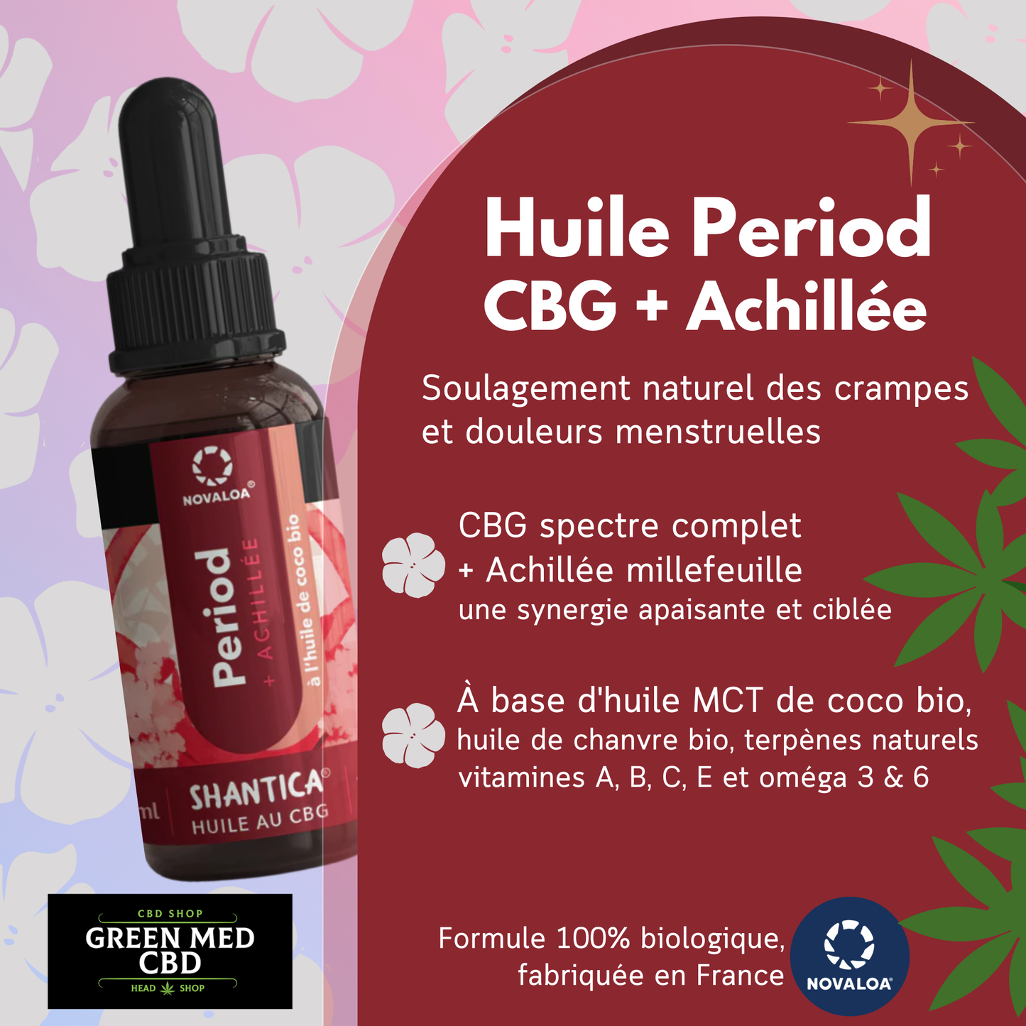 Flower Power : Huile Period CBG spectre complet