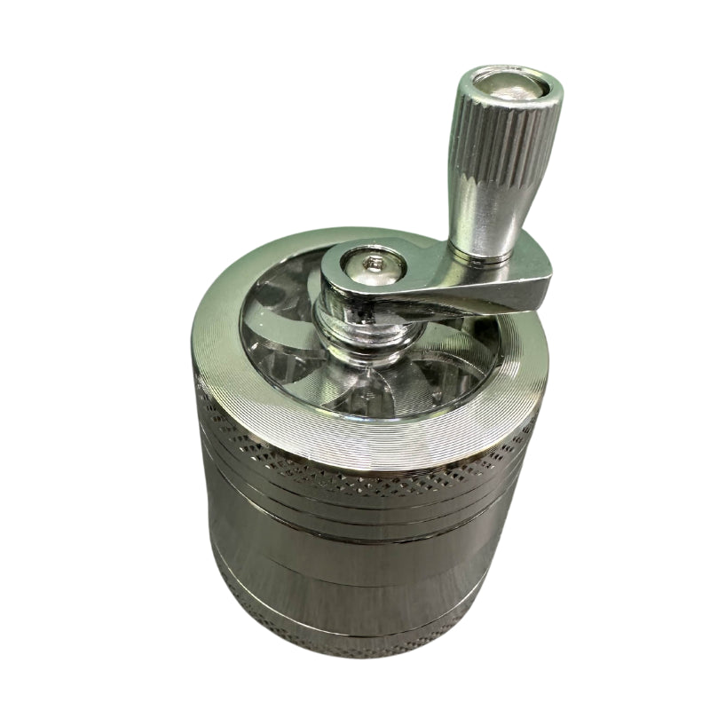 Mini Grinder Manivelle 40mm - Argent