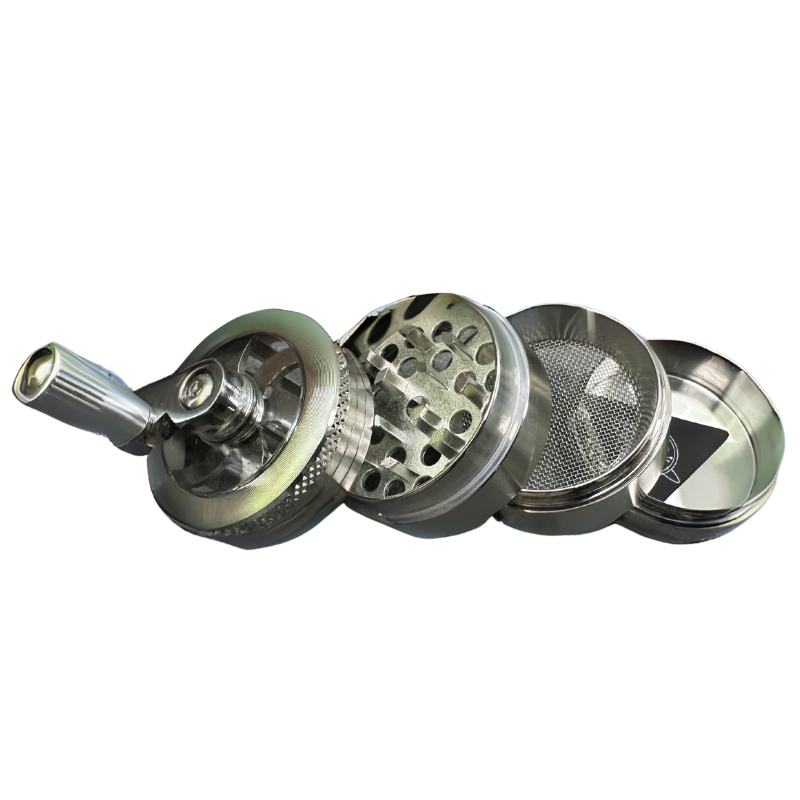 Mini Grinder Manivelle 40mm - Argent