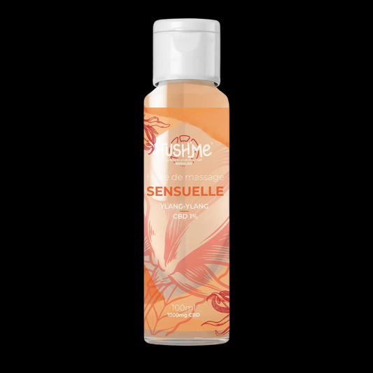 Huile de massage CBD 1% - Sensuelle Ylang Ylang