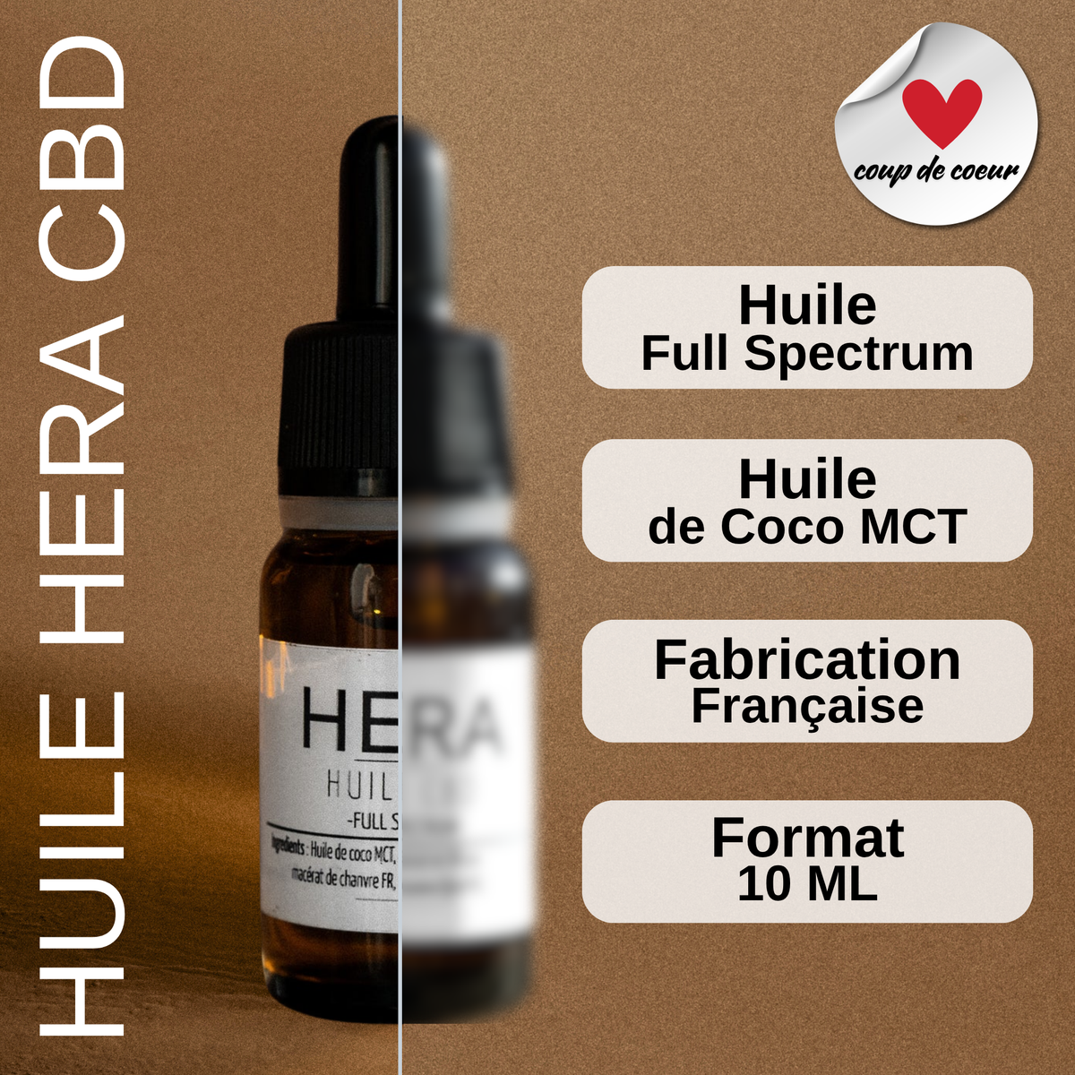Huile 20% Full Spectrum 10 ML - Hera