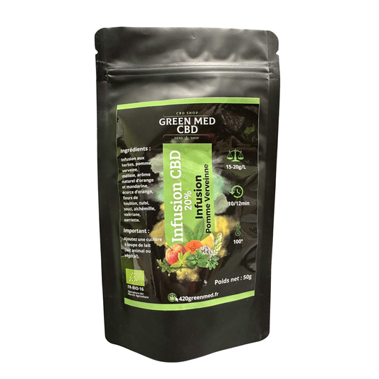 Infusion CBD 20% Infusion Pomme Verveinne