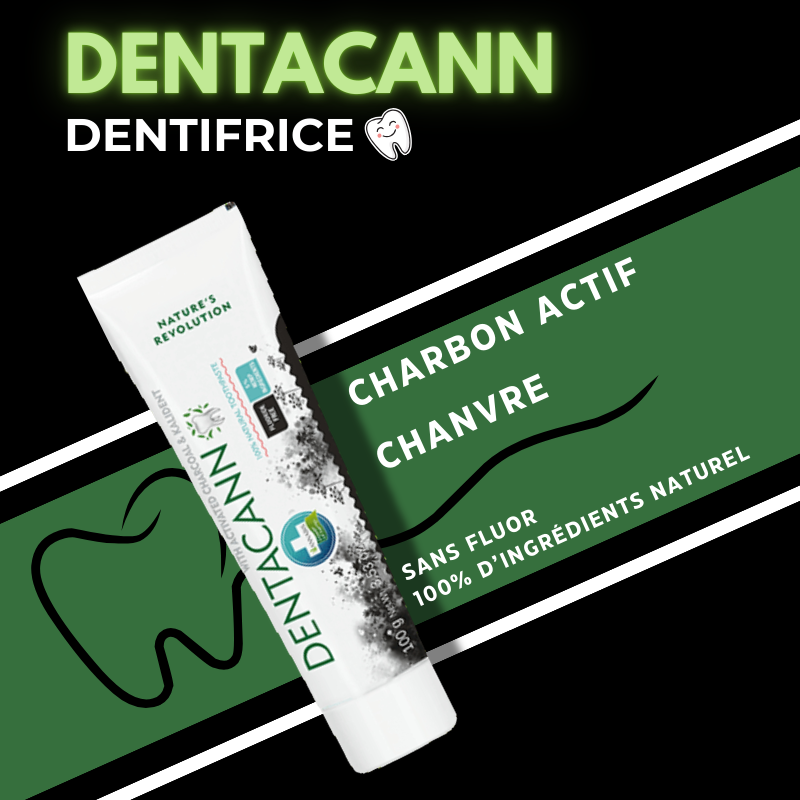 Dentacann - Dentifrice au chanvre et charbon actif