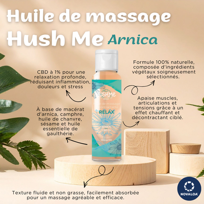 Huile de massage CBD1% - Relax Arnica
