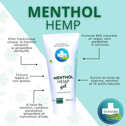 MentholHemp - Gel rafraîchissant à base de chanvre